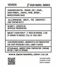 Load image into Gallery viewer, Whisky infused venison jerky - 200g Biodegradable &amp; resealable expedition pouch